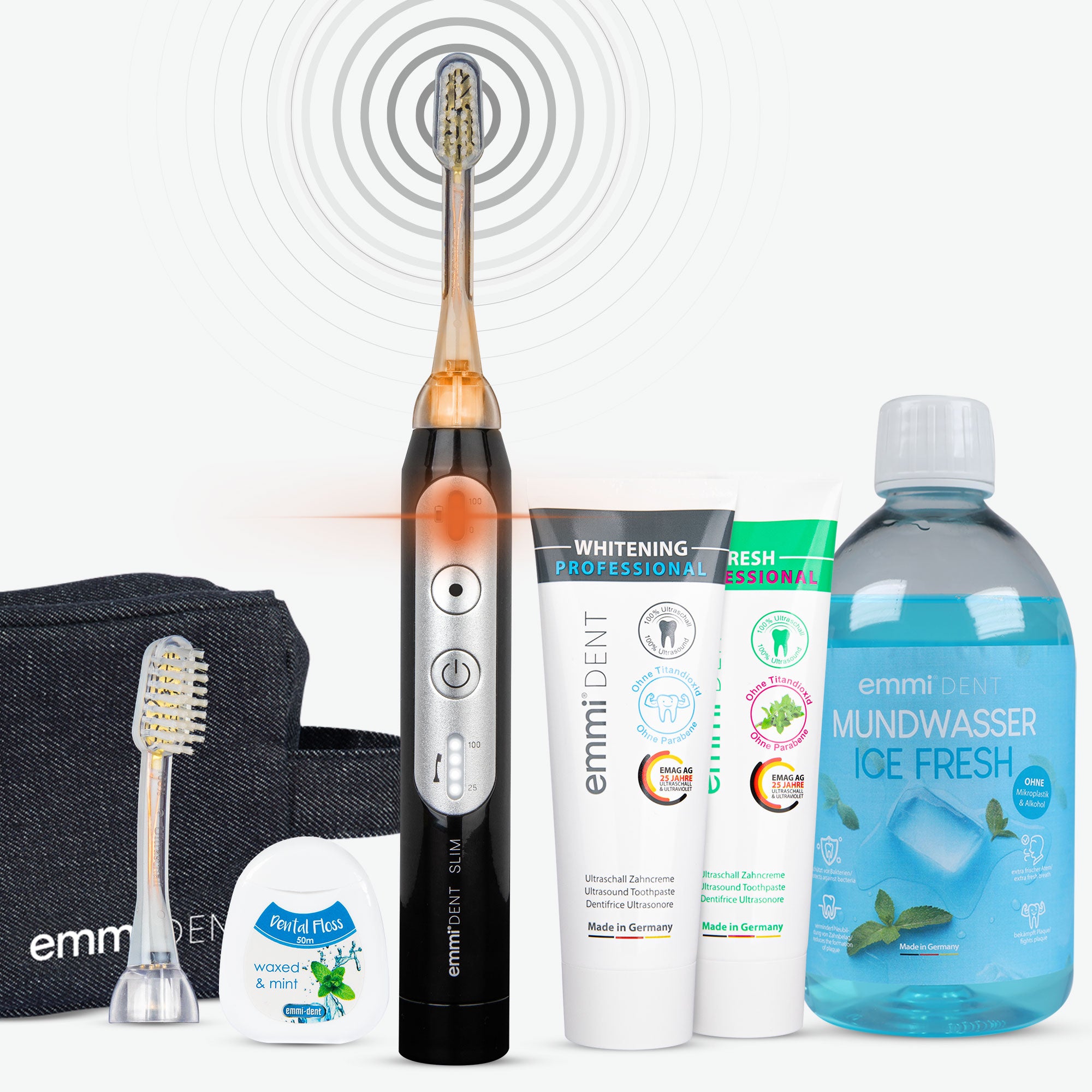 Ultrasonic Toothbrush Slim White Teeth Set