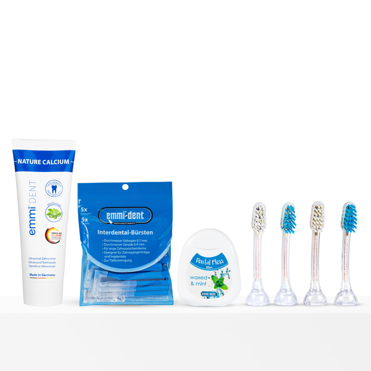 Implant Care - Refill Set Ultrasonic Toothbrush Metallic