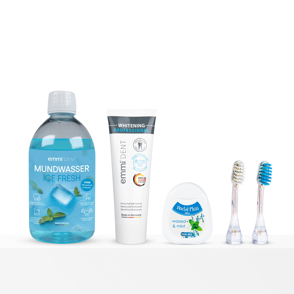 White Teeth Refill Set Ultrasonic Toothbrush Platinum
