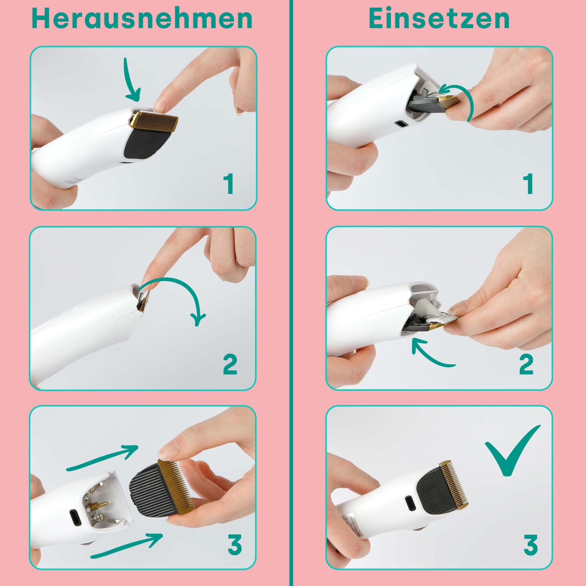 Kit de toilettage avec lames de rechange pour la maison 